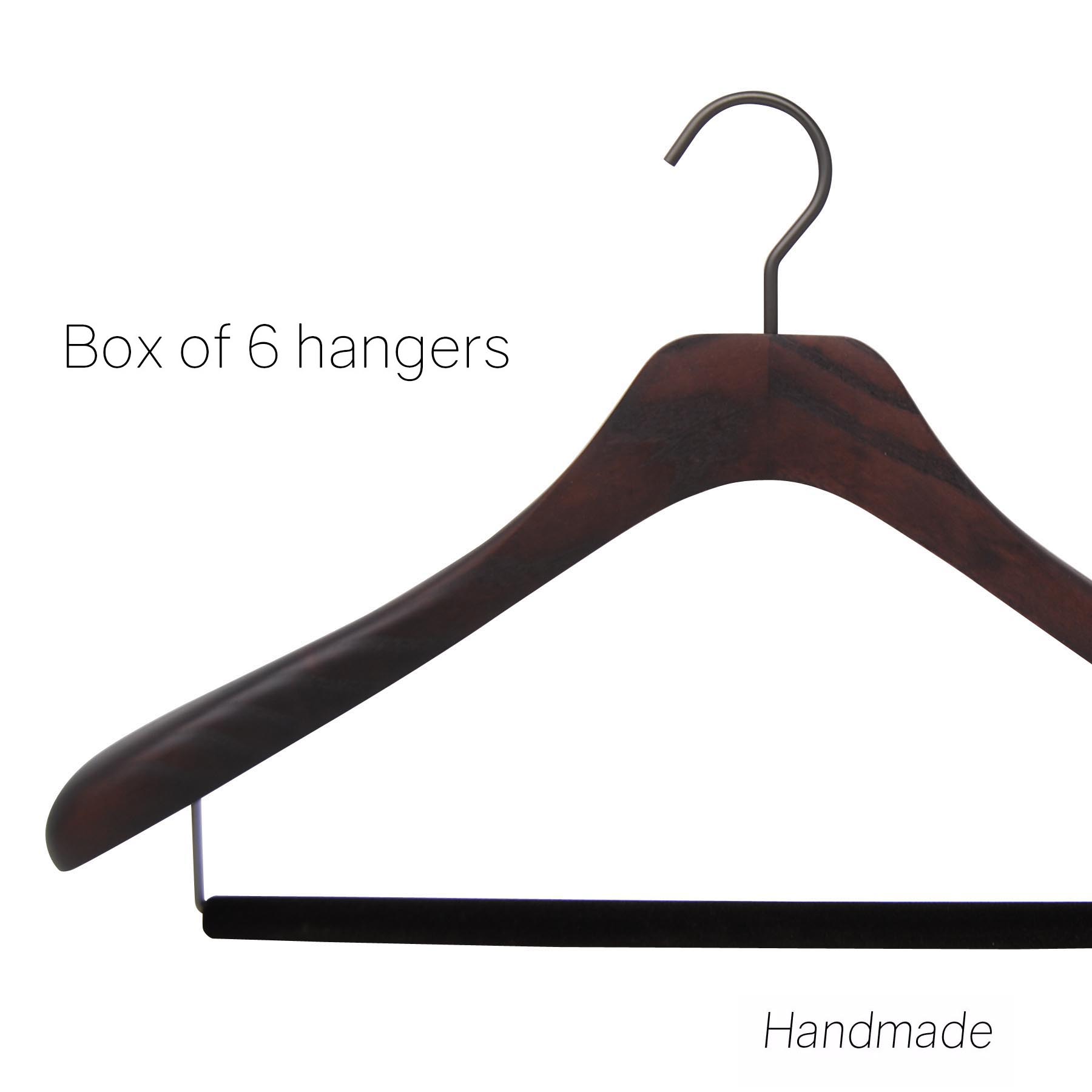 wooden hanger for suit and jacket
