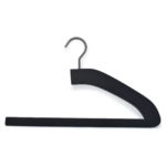 Luxury wooden hanger for trousers - balck color