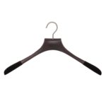 10 luxury hangers for shirts in ash wood - Matt walnut color