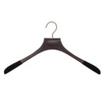10 perchas de lujo para camisas, madera de fresno - Color nogal mate
