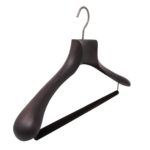 luxury suit hanger with non-slip bar
