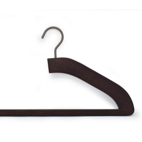 wooden hanger for pants, open, easy storage