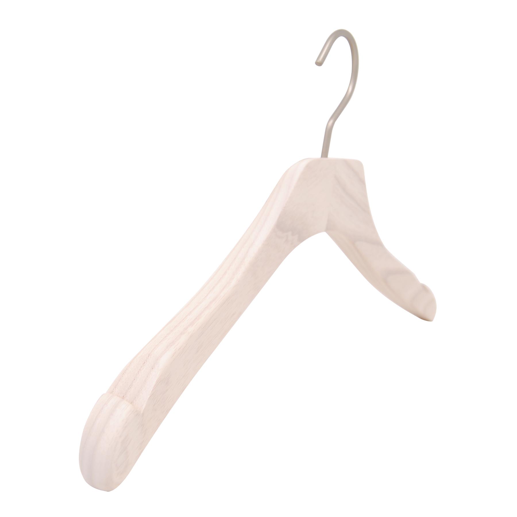 10 cintres pour robe, top et chemisier - coloris blanc lasur?� (largeur 38 cm) - Mon-Cintre.com