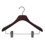 6 hangers for jacket and suit - matt walnut finishing