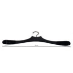 Percha de madera de lujo con antideslizante para camisas