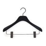 women's wooden hanger, with clips