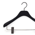 women's wooden hanger, with clips