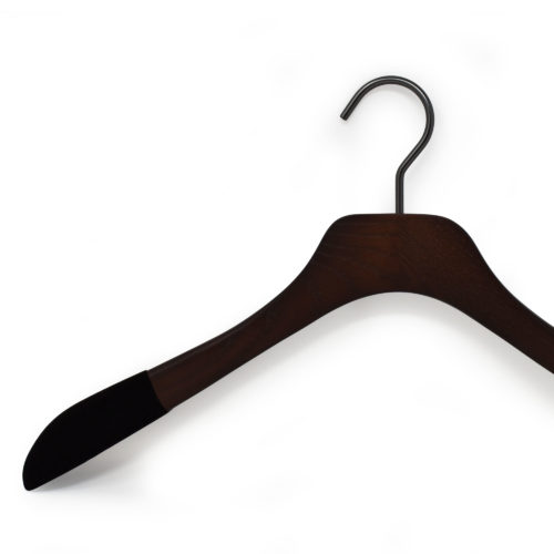 wooden hangers for men's shirt with anti-slip