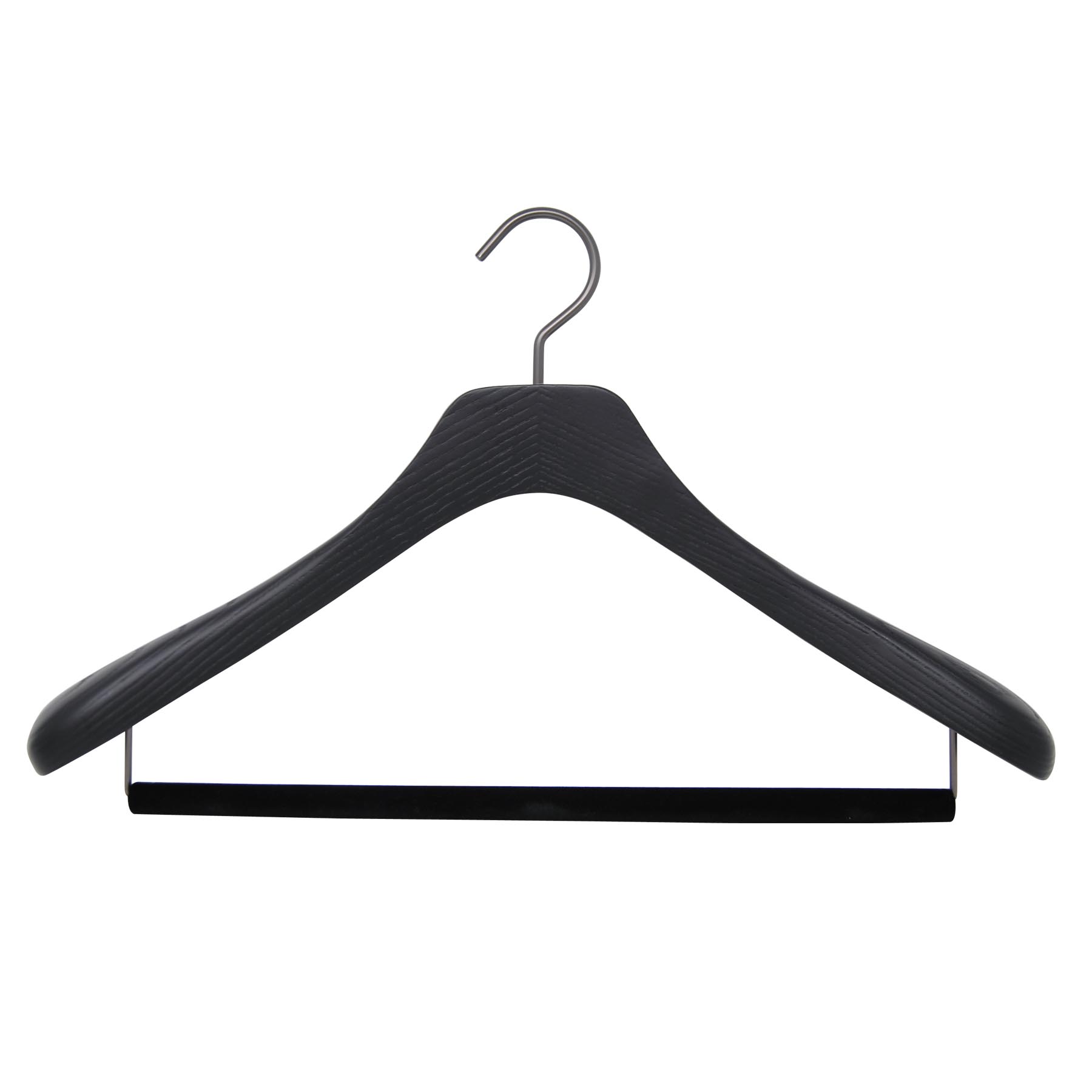 Luxury wooden suit hanger with large shoulder support