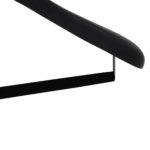 Suit hanger in black brushed ash wood with large shoulders