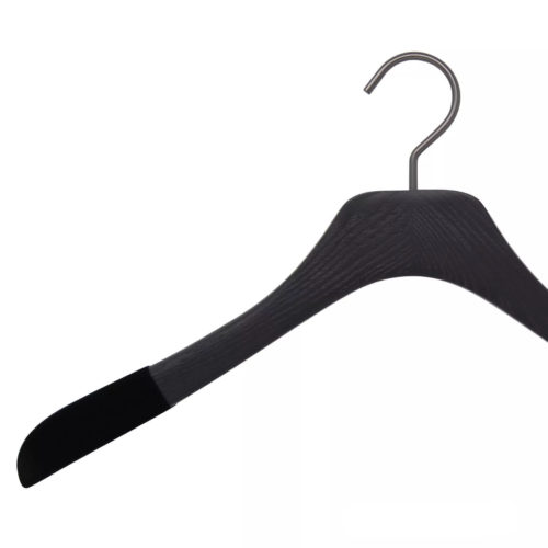 Cintres en bois pour chemise avec antiglisse velours