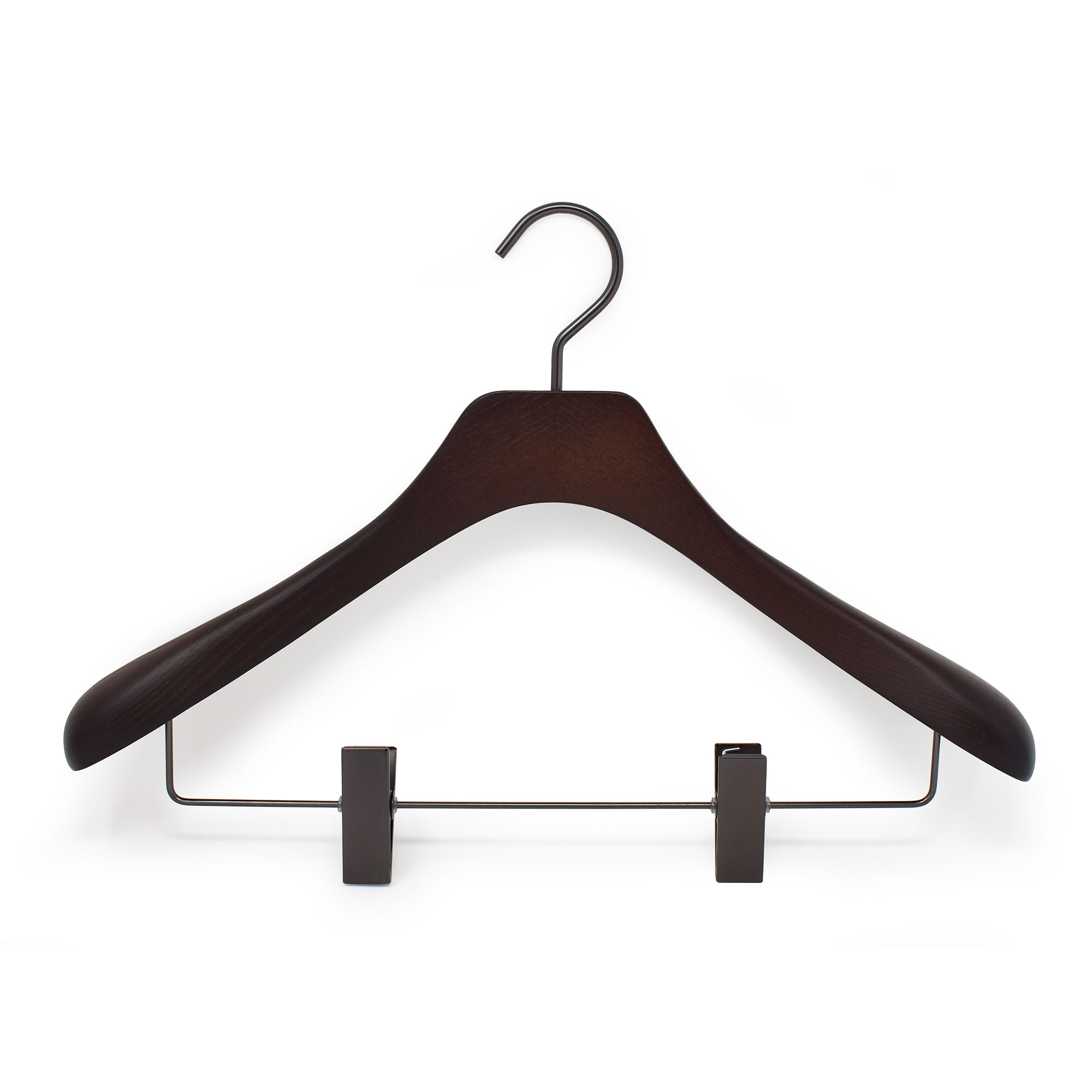wooden hanger for jacket and coat