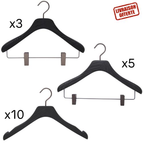 Ensemble de cintres haut de gamme pour le dressing femme