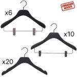 Ensemble de cintres haut de gamme pour le dressing femme