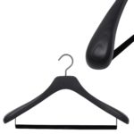 Suit hanger in black luxury wood
