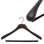Wooden suit hanger walnut