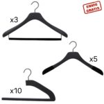 conjunto de perchas de lujo para hombres