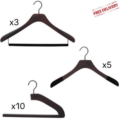 set of luxury hangers for men