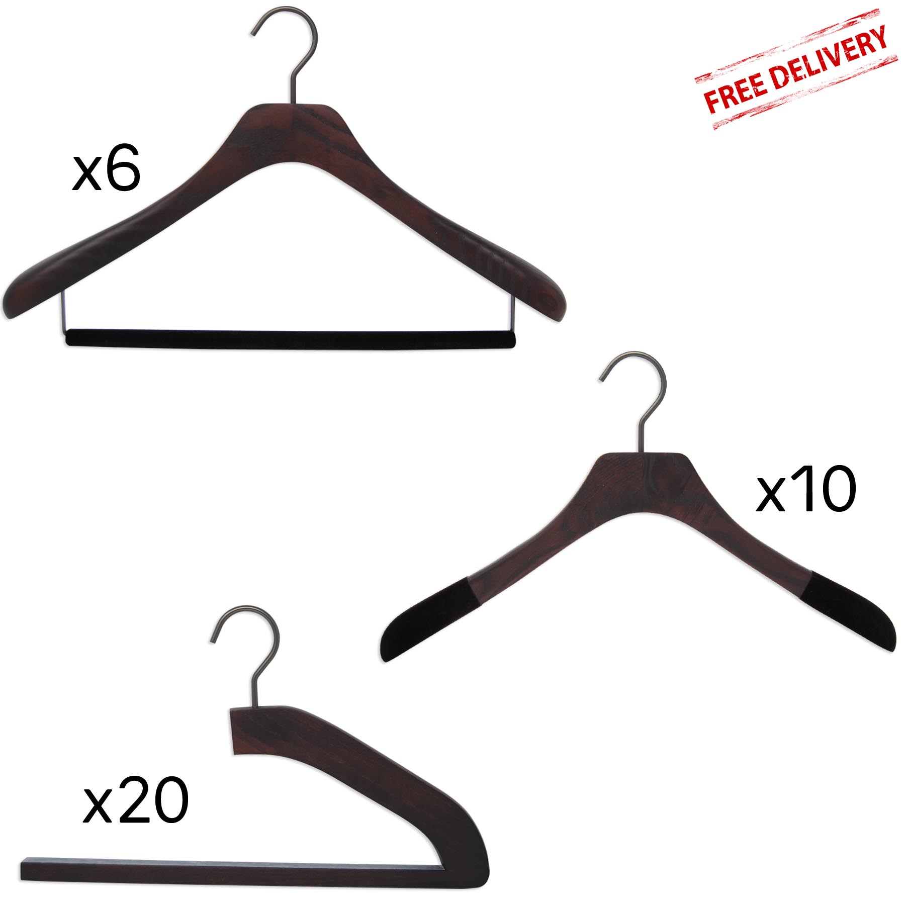 set of luxury hangers for men