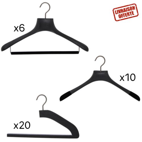 ensemble de cintres de luxe pour homme