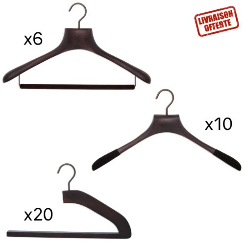 ensemble de cintres de luxe pour homme