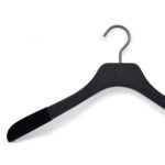 wooden hanger for shirts, black color