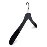 wooden hanger for shirts, black color