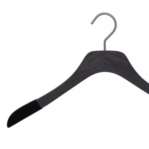 15 cintres en bois pour chemise coloris noir