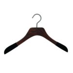 15 thin shirt hangers in ash wood - walnut color (width 38 cm-shoulder 1,5 cm)