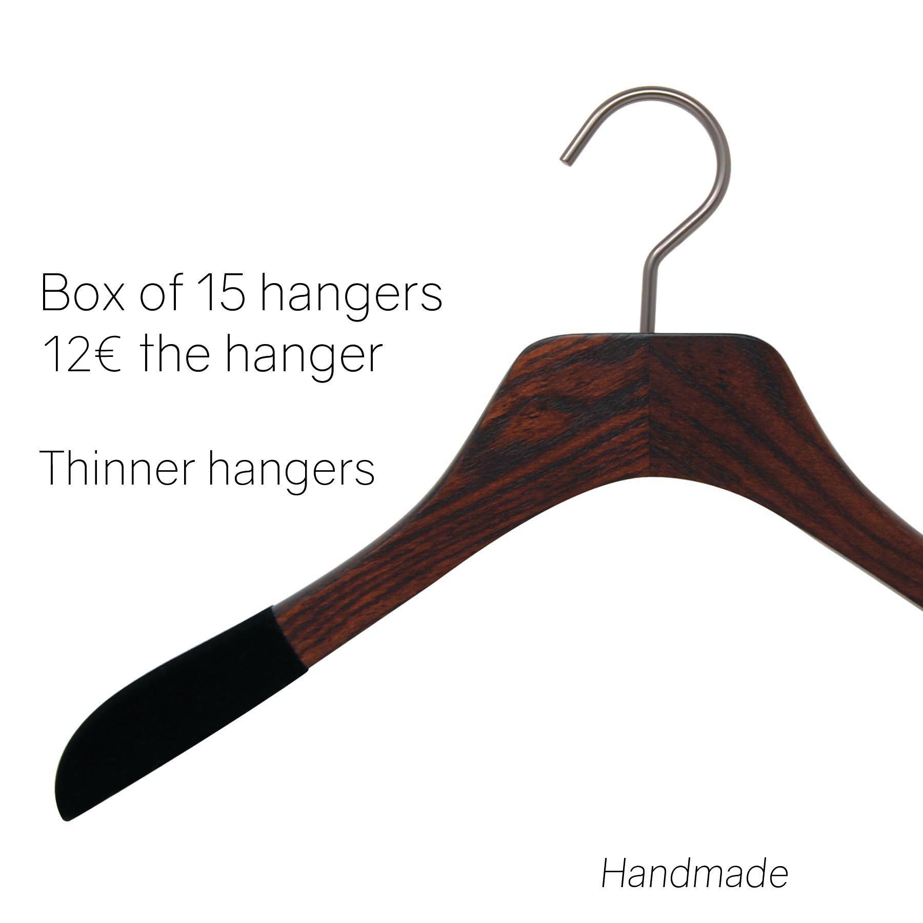 15 luxury hangers for ash blouse matt walnut color