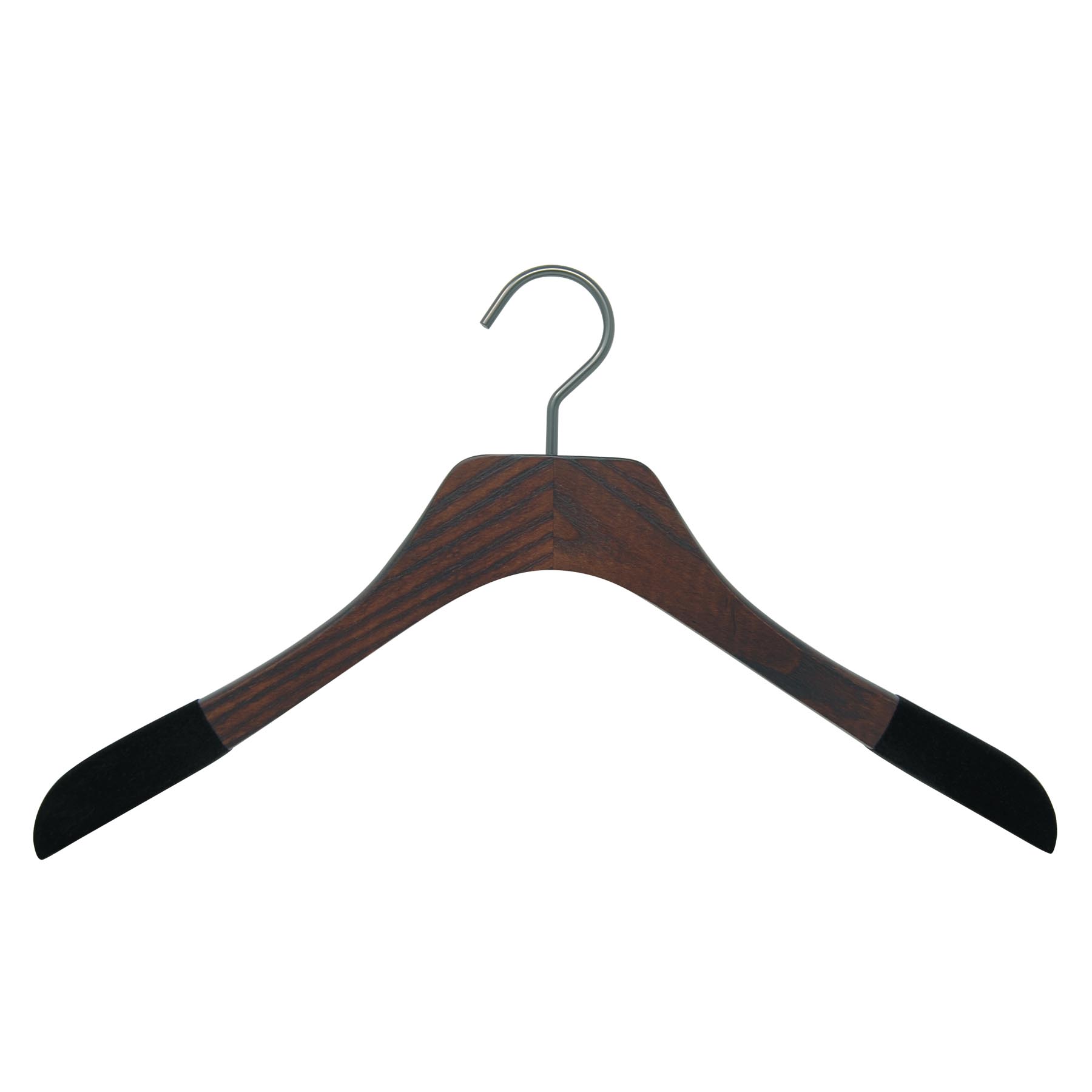 15 thin hangers for shirt, in ash wood - walnut color