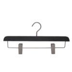 Cintres à pinces en bois pour jupe et pantalon