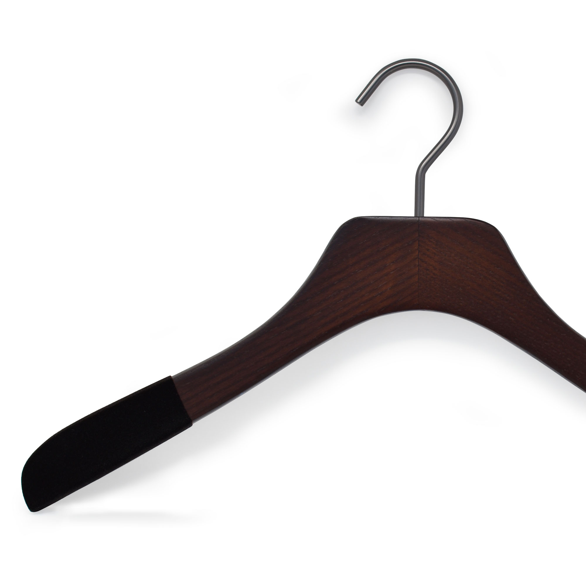 wooden hanger for women with velvet anti-slip
