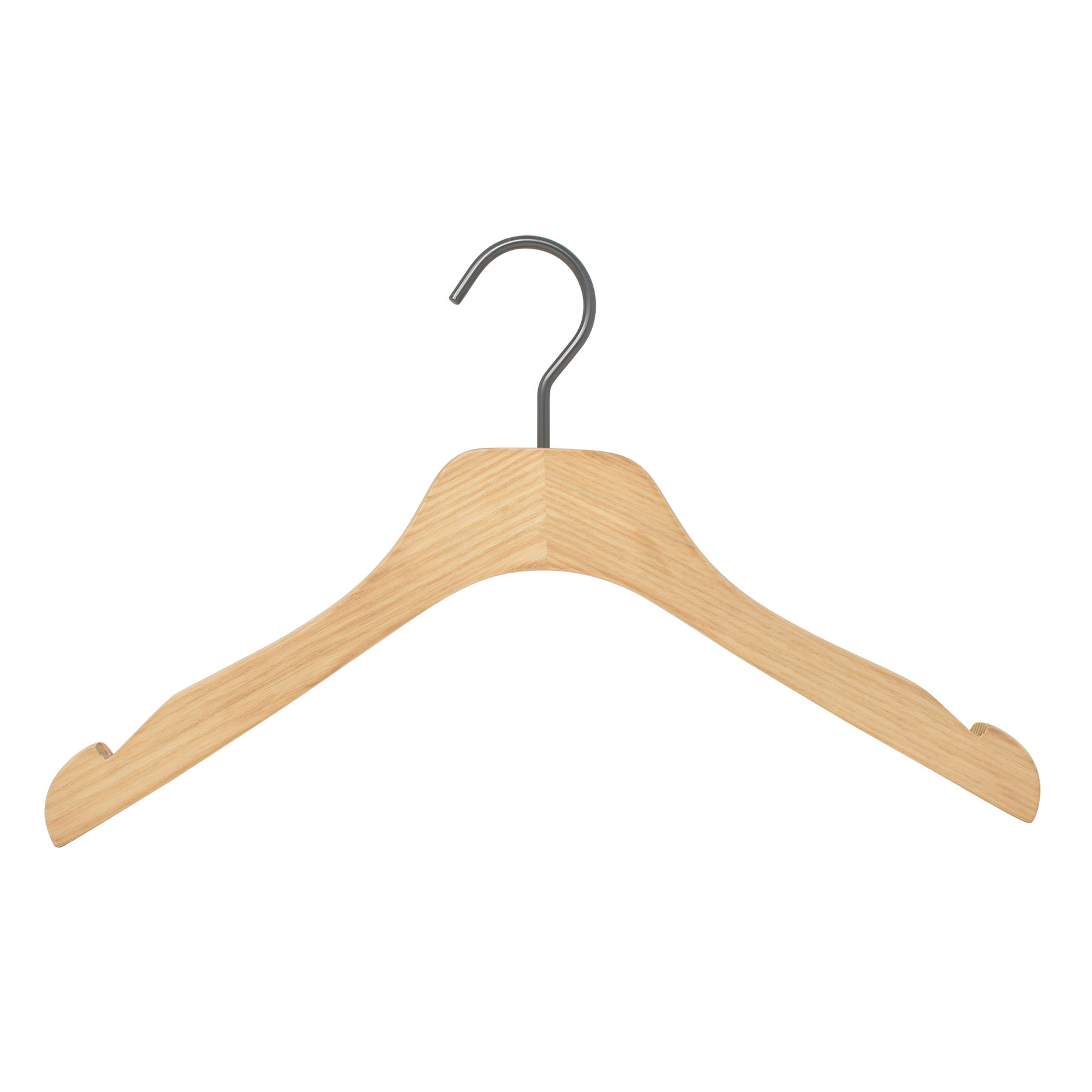 High quality hangers in natural varnish ash wood