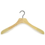 Wooden hangers for shirts, with velvet anti-slip
