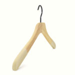 Wooden hangers for shirts, with velvet anti-slip