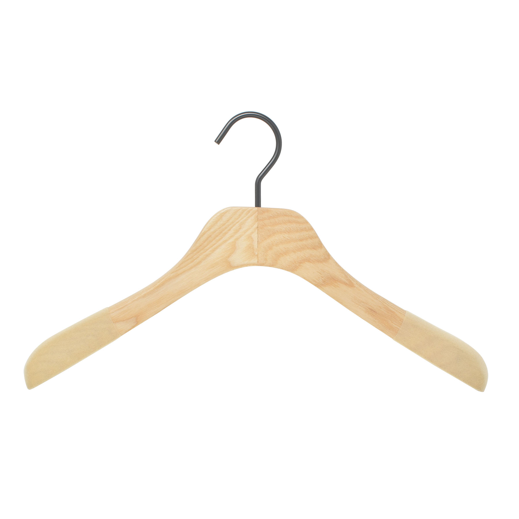 Luxury wooden hangers for shirt - natural varnish