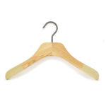 wooden hanger for children with velvet anti-slip