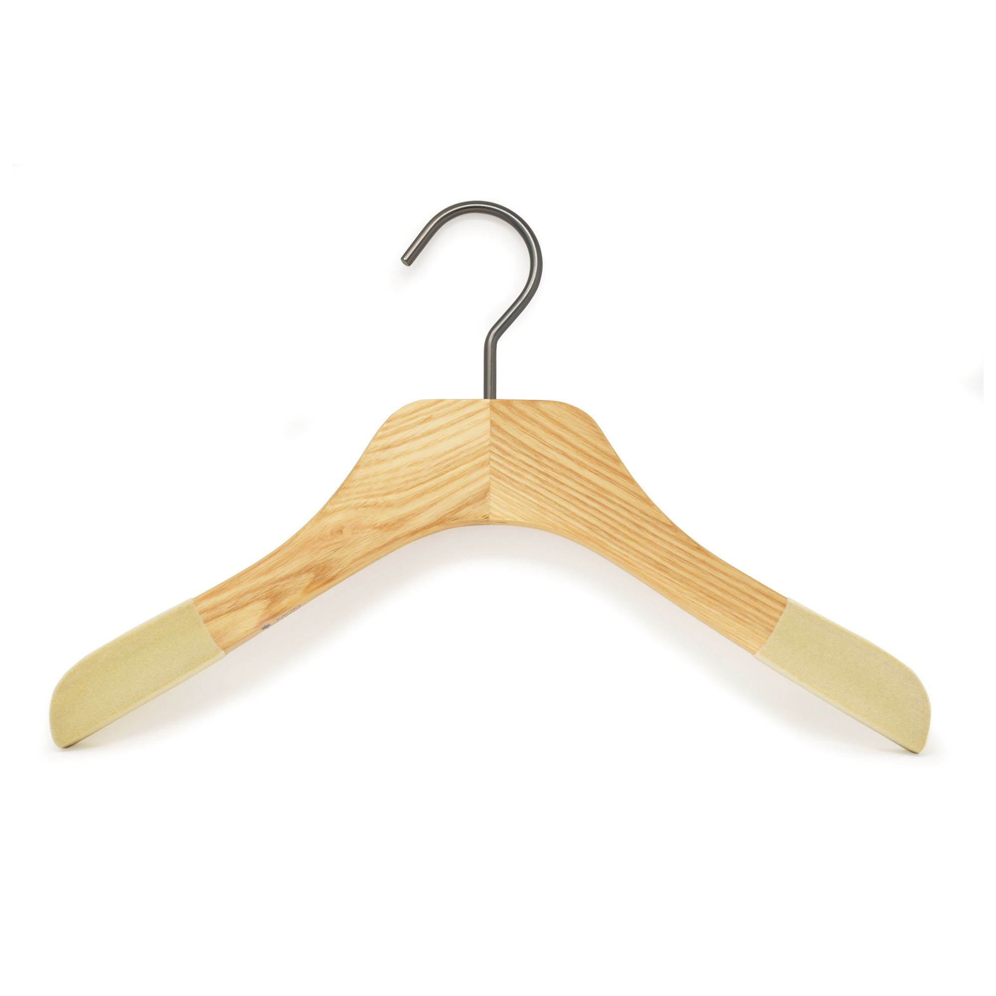 Cintres pour enfant en bois de frêne - bois naturel - largeur 32 cm