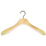 Wooden hangers for shirts, with velvet anti-slip