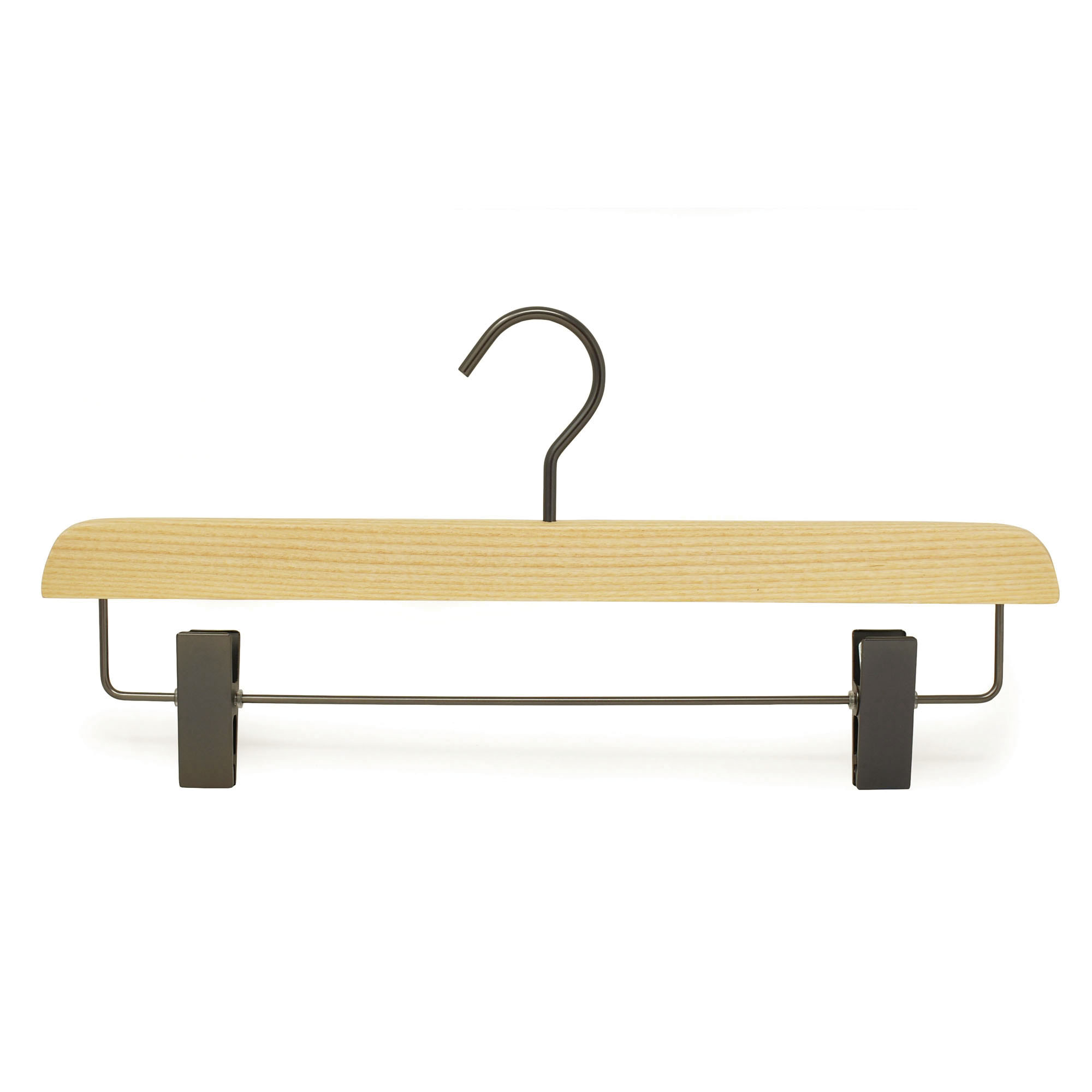 Cintre en bois avec des clips pour jupe ou pantalon 36 cm. - MCM