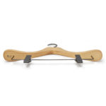 wooden hangers with clips for suit and jacket