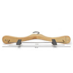 wooden hangers with clips for suit and jacket