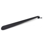 Large shoe horn covered in carbon fiber leather