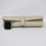 Leather storage pouch for watch straps