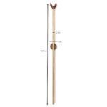 Wooden dressing pole for hangers