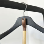 Wooden dressing pole for hangers