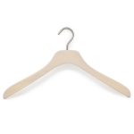 cintre pour chemise largeur 43 cm, coloris blanc lasuré