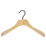 Cintre de luxe en bois naturel, antiglisse pour robe et chemisier - 38 cm