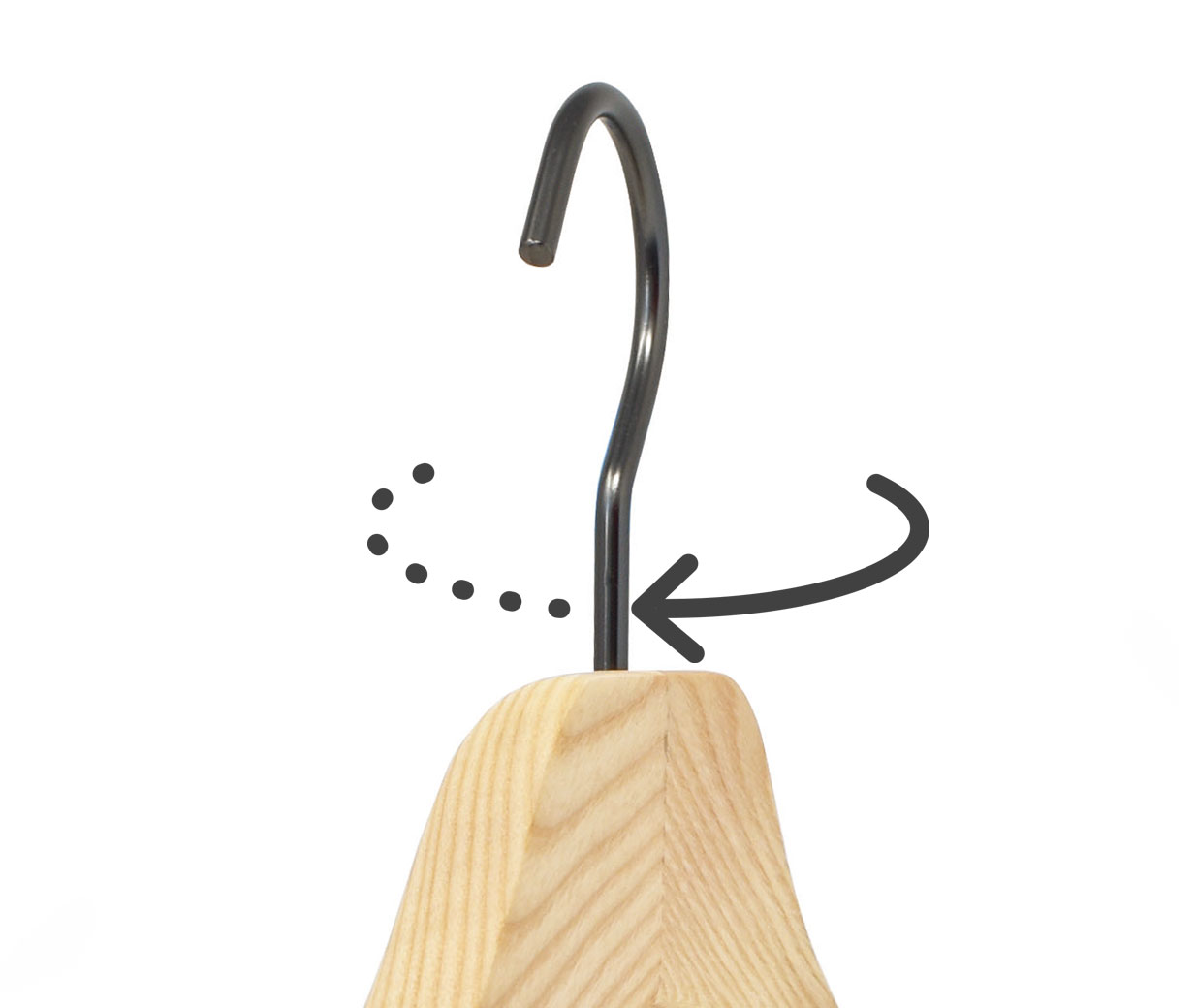 corchet pivotant naturel crochet cintre pivotant